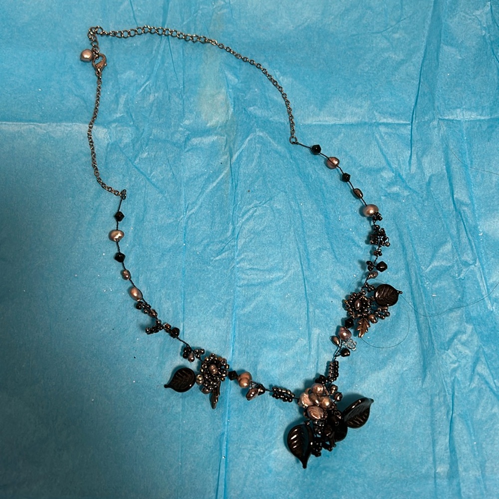 🔥🔥Costume jewelry necklace leaf and flower